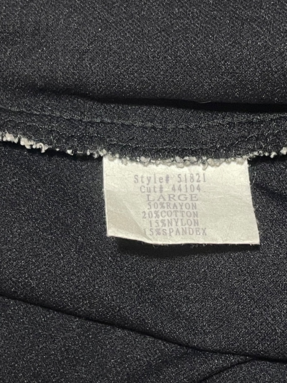 Vintage Cache Lace Black and White Top Made in USA - Picture 8 of 9